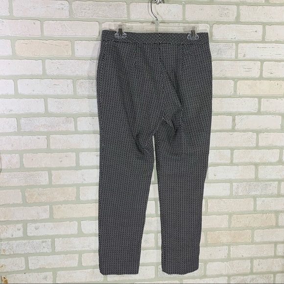 J. McLaughlin Yara Black Print Slim Leg Pants Size 6 - Picture 4 of 8